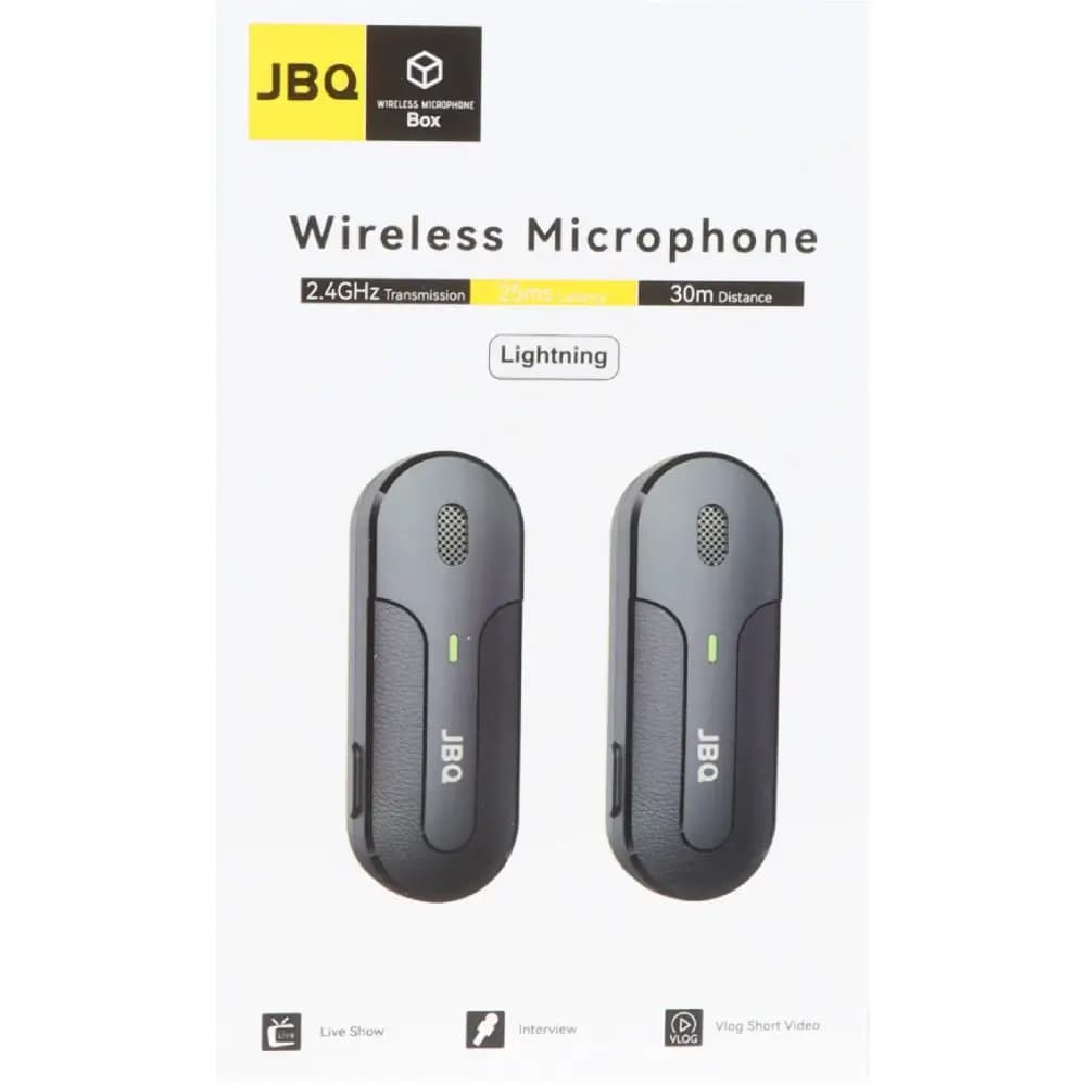 میکروفون یقه ای بی‌سیم Lightning جی بی کیو مدل MPH-I8 — تصویر ۴