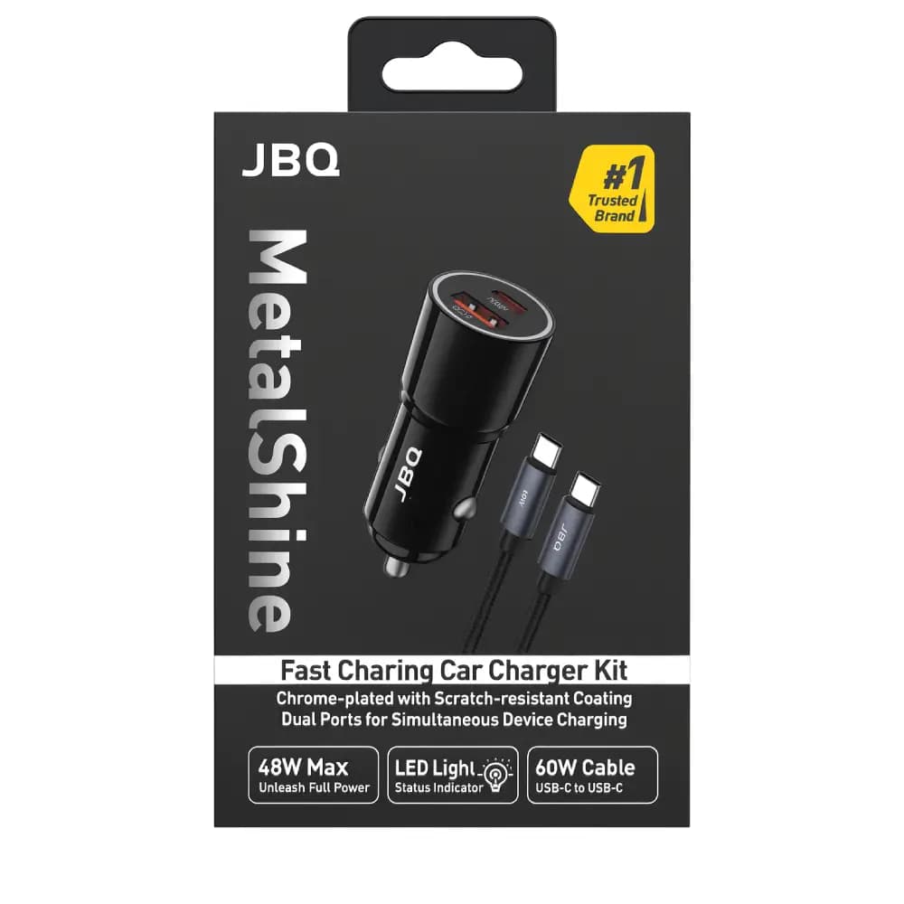 شارژر فندکی دو پورت جی بی کیو مدل C756962 — تصویر ۲