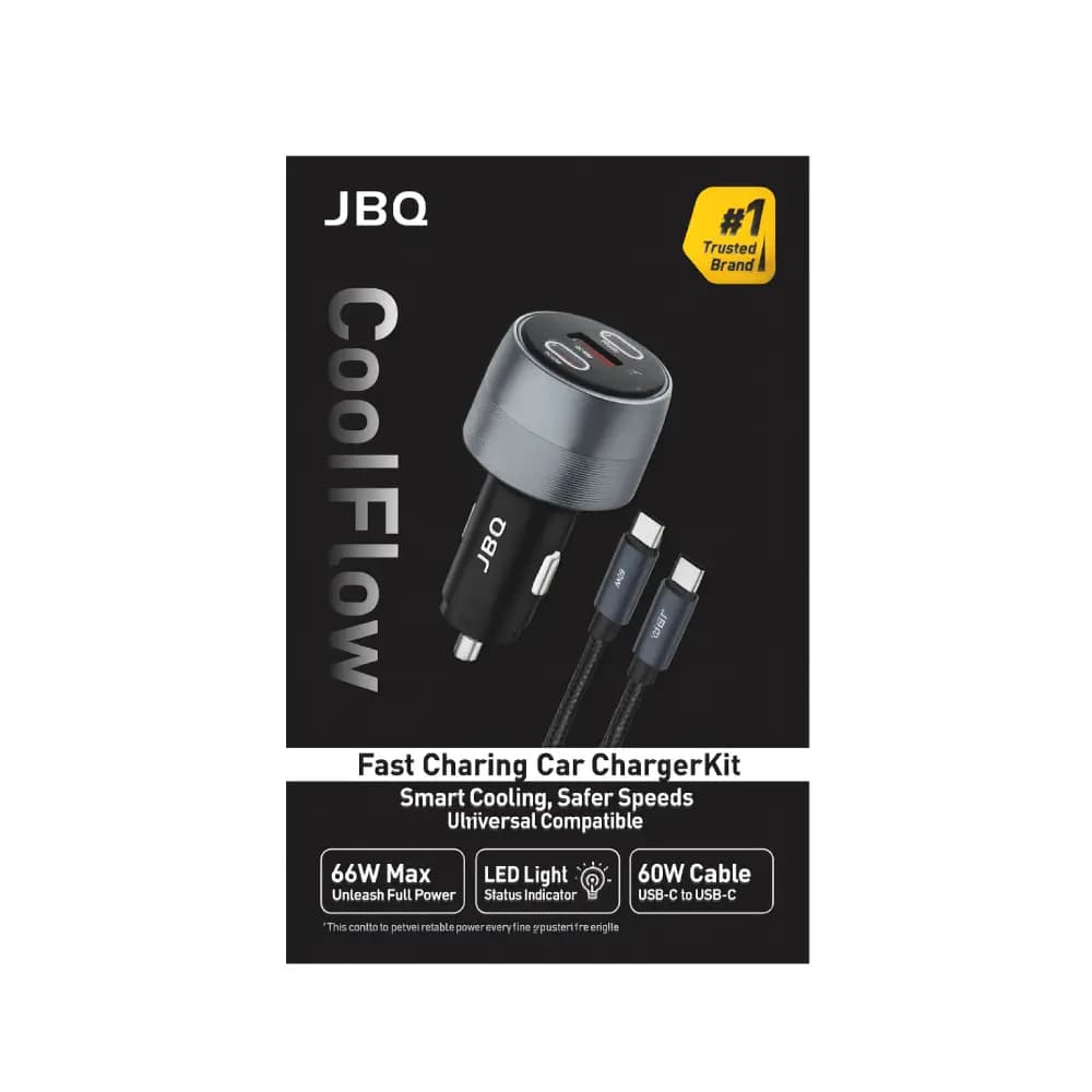 شارژر فندکی سه پورت جی بی کیو مدل C82339A — تصویر ۲