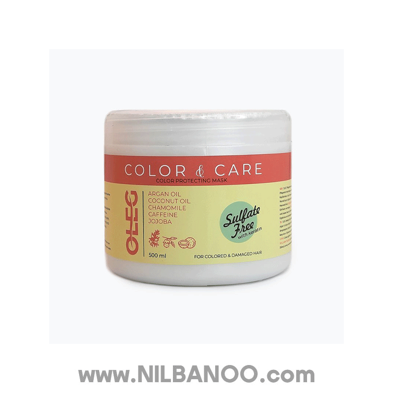 ماسک موهای رنگ شده اولگ حجم 500ml