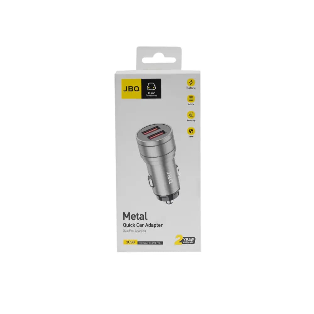 شارژر فندکی دو پورت جی بی کیو مدل CC-24 — تصویر ۲
