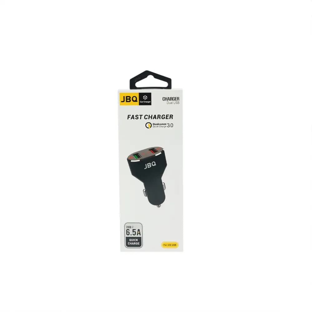شارژر فندکی دو پورت جی بی کیو با کابل مدل C-65 — تصویر ۳
