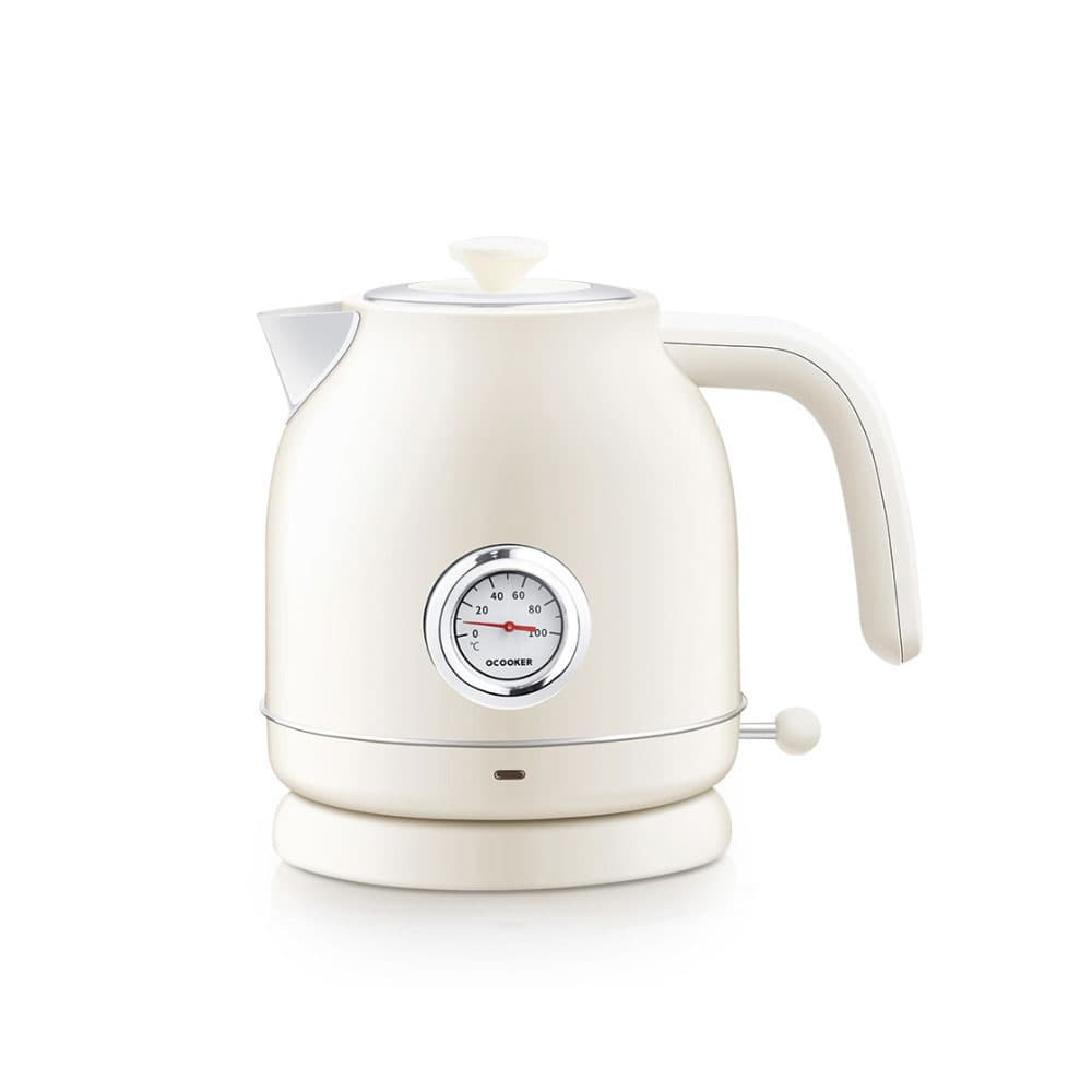 کتری برقی کیو کوکر QCOOKER Retro Electric Kettle Stainless Steel — تصویر ۲