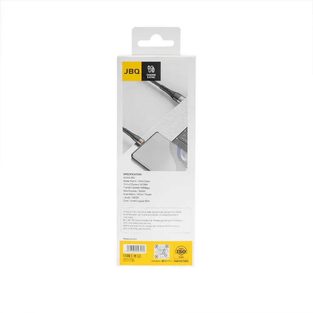 کابل شارژ تایپ سی جی بی کیو مدل CA-512 — تصویر ۳