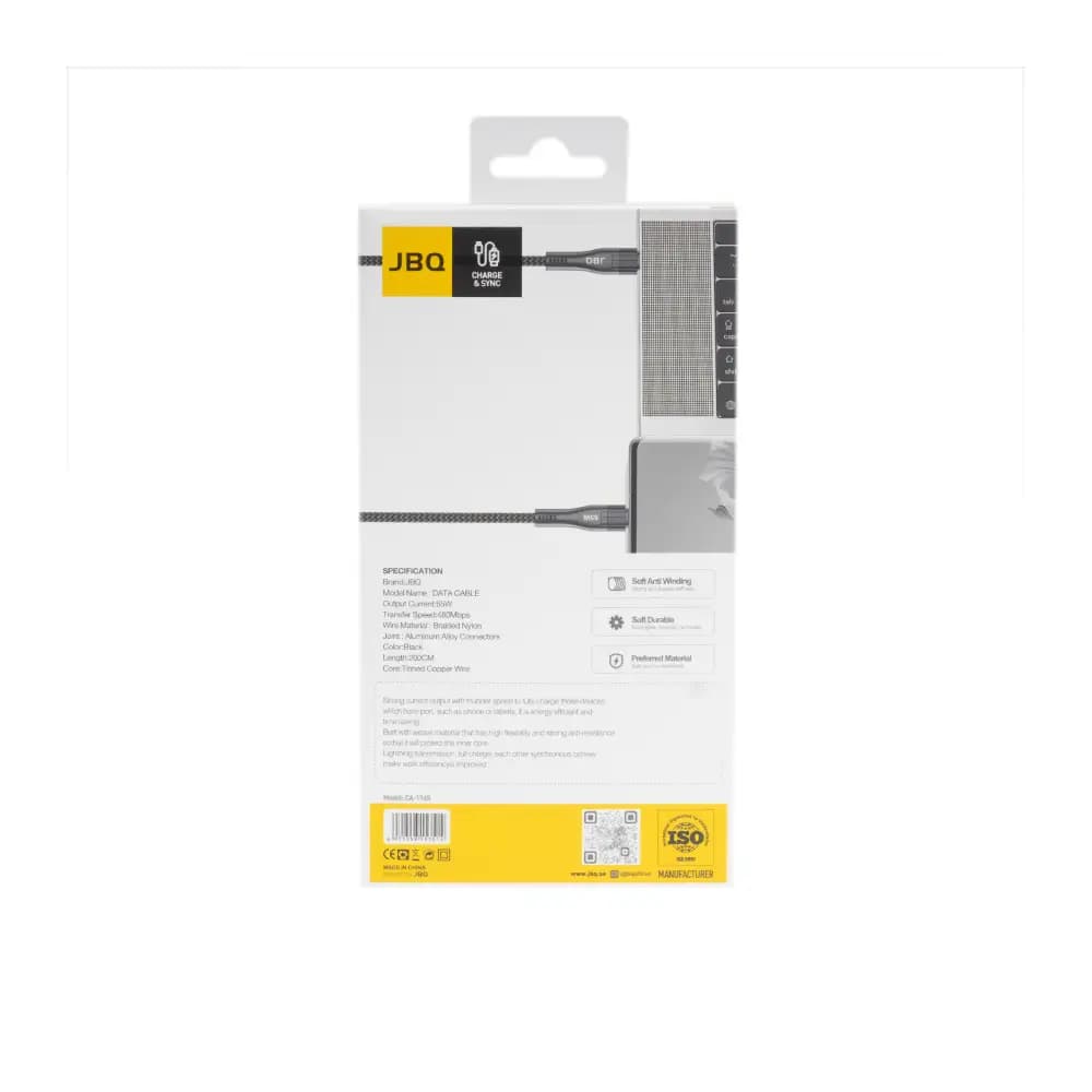 کابل شارژ دو سر تایپ سی جی بی کیو مدل CA-1165 — تصویر ۳