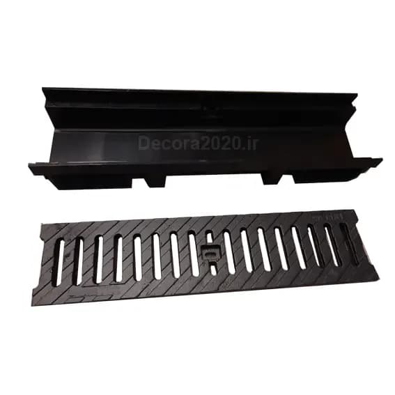 گاتر چدنی 8*13 سانتیمتری C250 معمولی با کانال پلی آمیدی — تصویر ۳