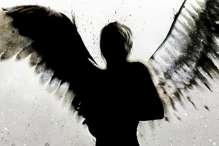 بوم کنواس طرح فرشته