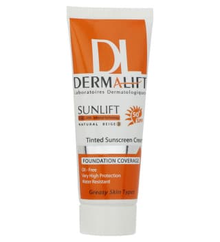 کرم ضد آفتاب SPF50 پوست چرب بژ طبیعی 40 میلی لیتر درمالیفت