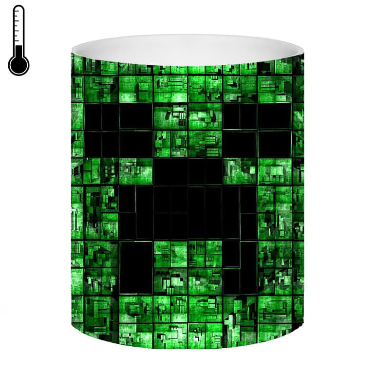 ماگ حرارتی طرح creeper کریپر ماینکرافت کد 336