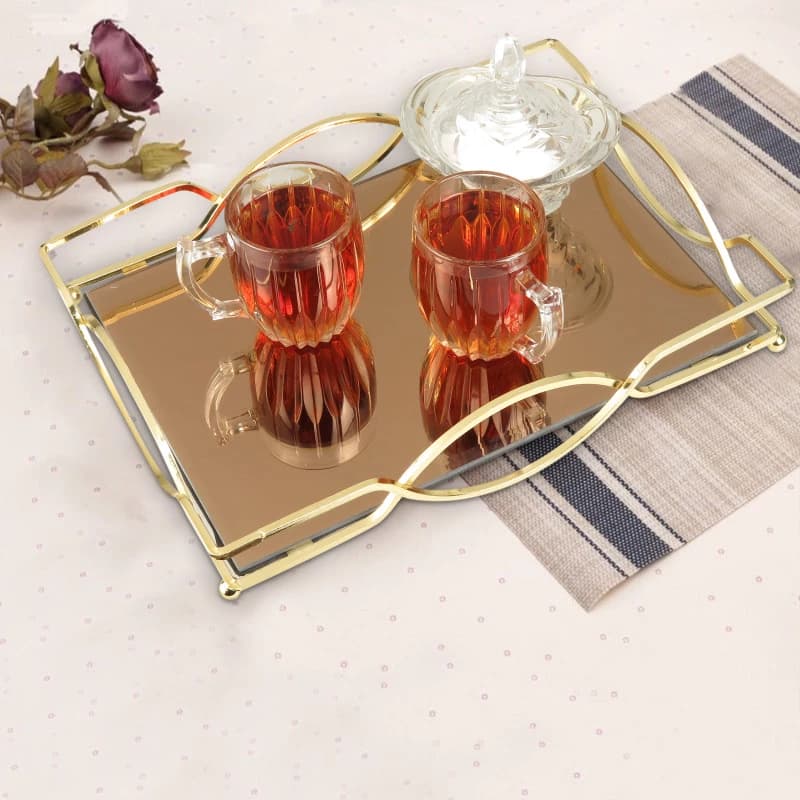 سینی کف آینه ای مستطیل — تصویر ۲