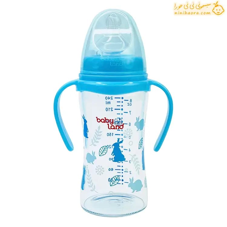 شیشه شیر پیرکس دسته دار بی بی لند493