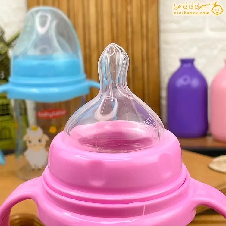 شیشه شیر پیرکس دسته دار ۱۵۰ میل بی بی لند498 — تصویر ۵