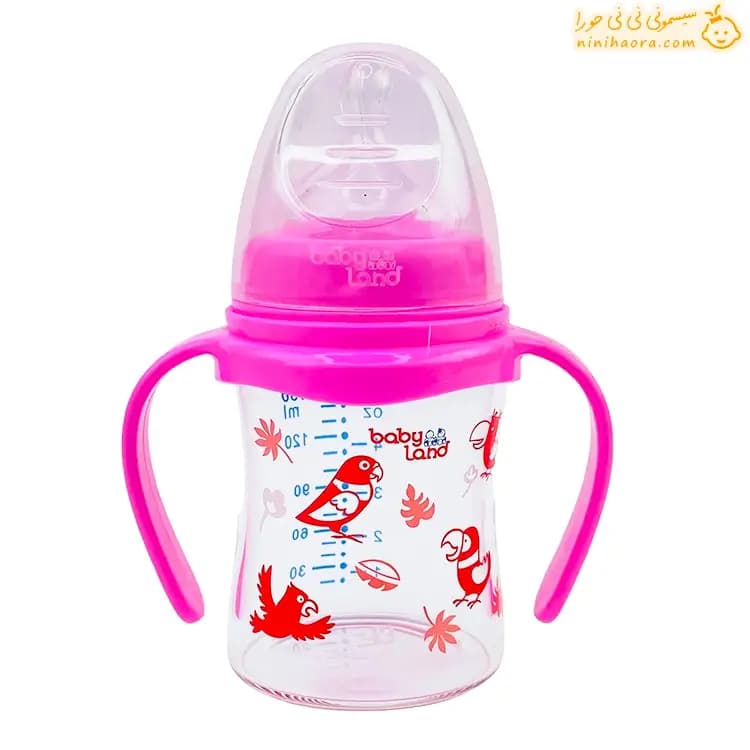شیشه شیر پیرکس دسته دار ۱۵۰ میل بی بی لند498