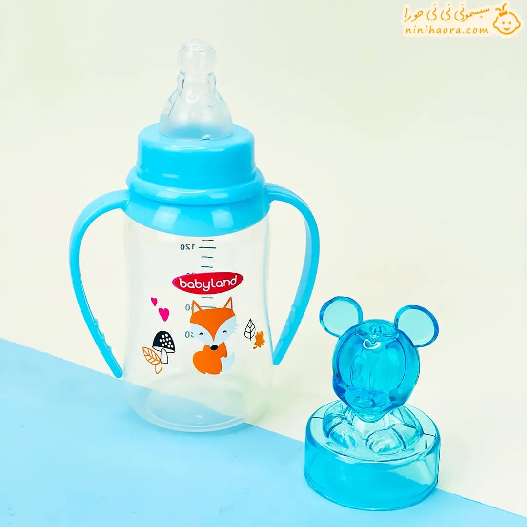 شیشه شیر فانتزی میکی بیبی‌لند کد473 آبی — تصویر ۲
