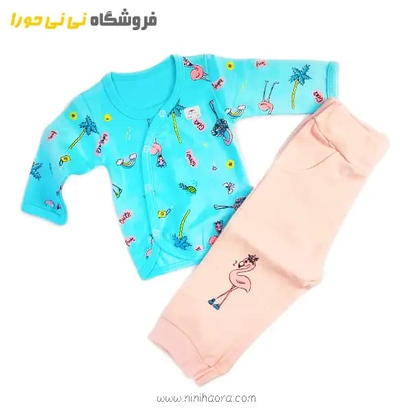 سرویس باز پنبه طرح فلامینگو — تصویر ۴