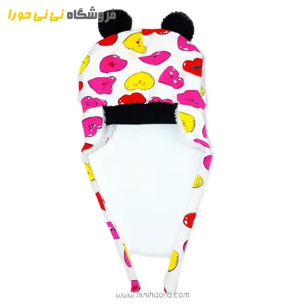 کلاه بندی گوشدار طرح قلب