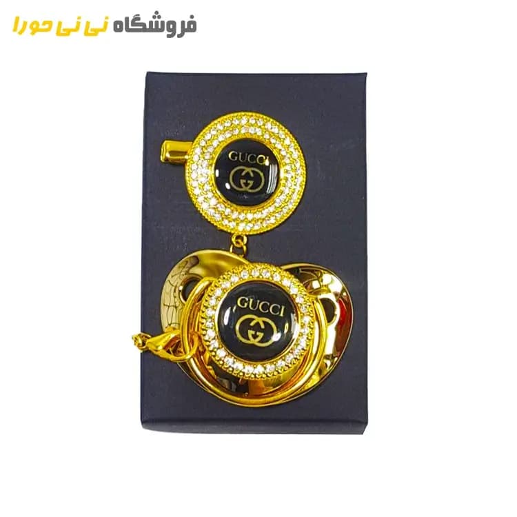 پستانک لاکچری نگین کاری شده ارتودنسی — تصویر ۴