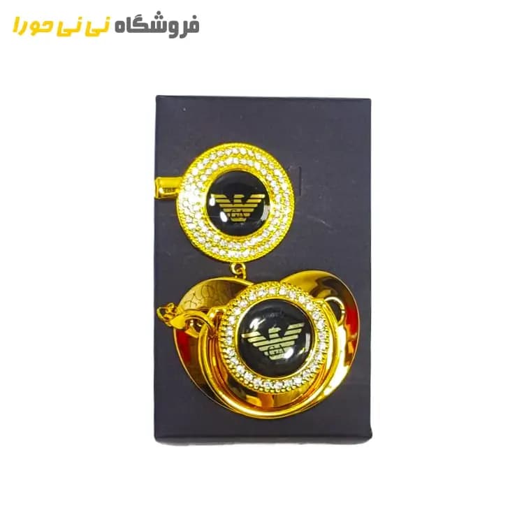 پستانک لاکچری نگین کاری شده ارتودنسی — تصویر ۳