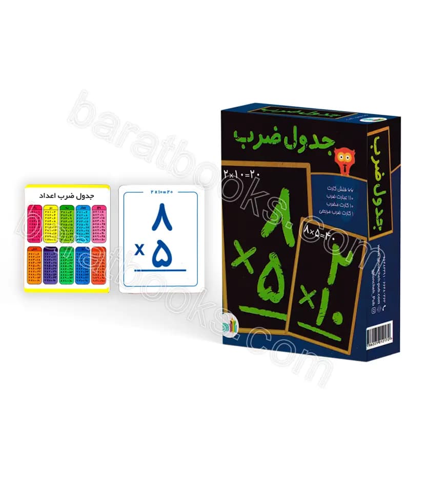 فلش کارت جدول ضرب | وایت بردی | خرید