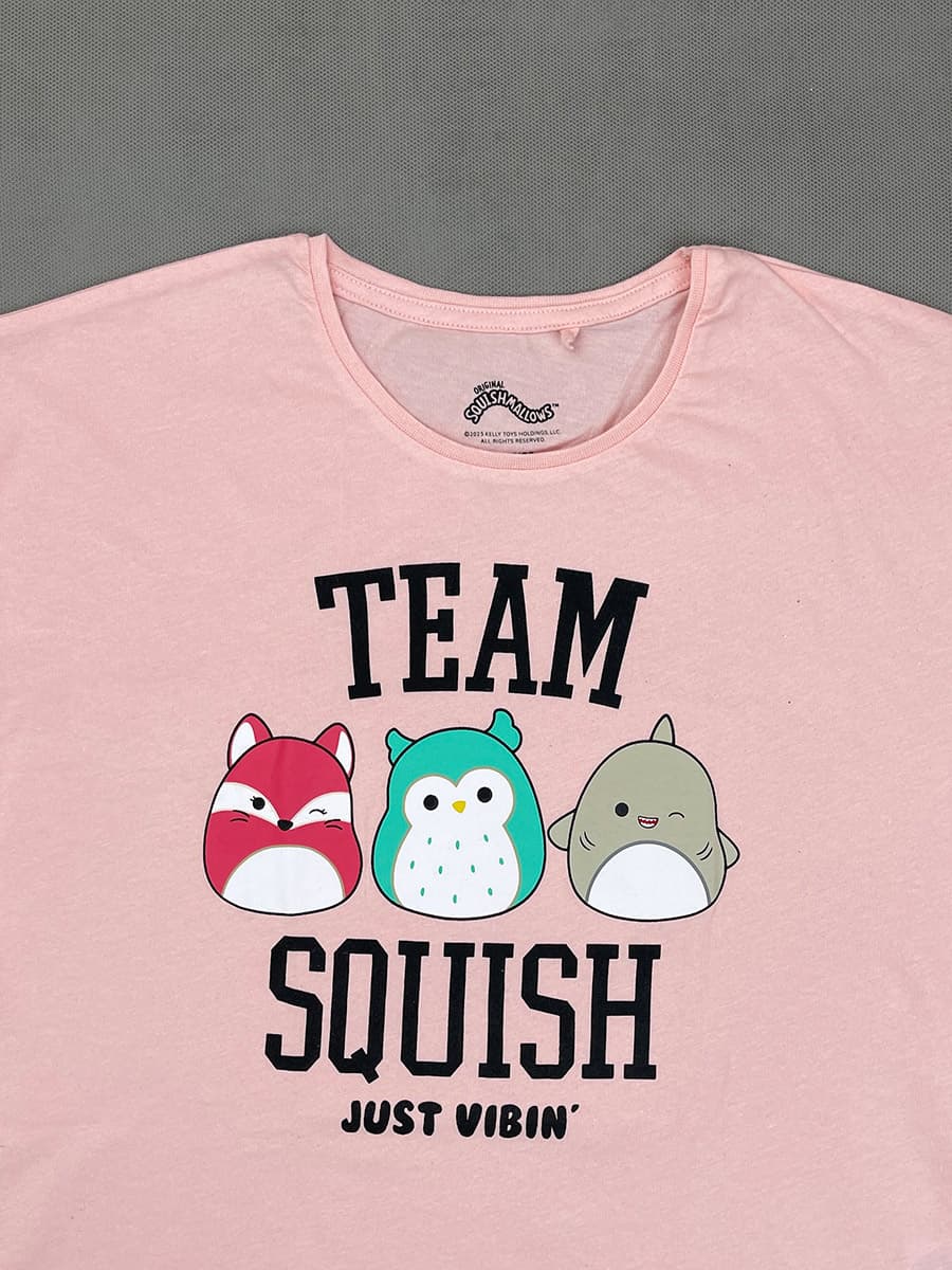تیشرت نخی دخترانه SQUISHMALLOWS کد A1388 — تصویر ۲