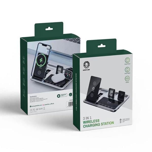 شارژر وایرلس رومیزی 4 کاره Green Lion 4in1 Wireless Charging Station — تصویر ۲