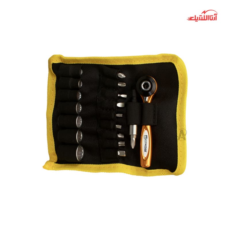 مجموعه 19 تکه پیچ گوشتی و بکس کنزاکس مدل KBR-119 — تصویر ۳
