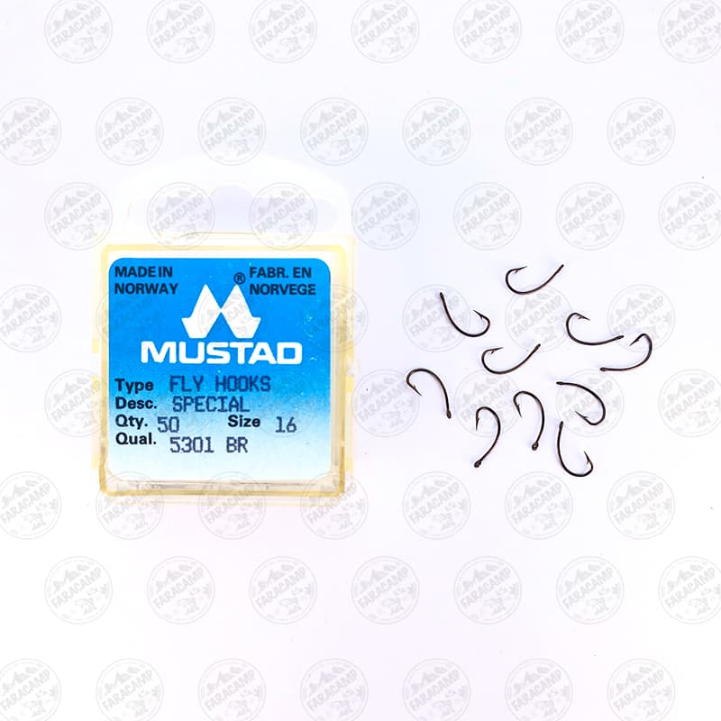 قلاب موستاد برنزی سایز ۱۶ بسته 10 عددی MUSTAD 5301 BR