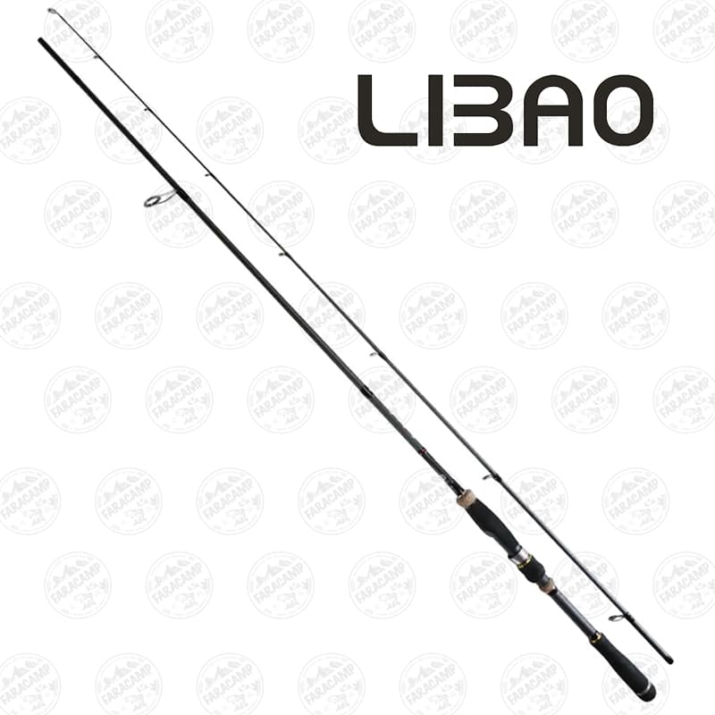 چوب ماهیگیری اسپینینگ LIBAO دوتکه کربن ۱٬۹۸ متر مدل Bass Hunter اکشن ۸-۳۵