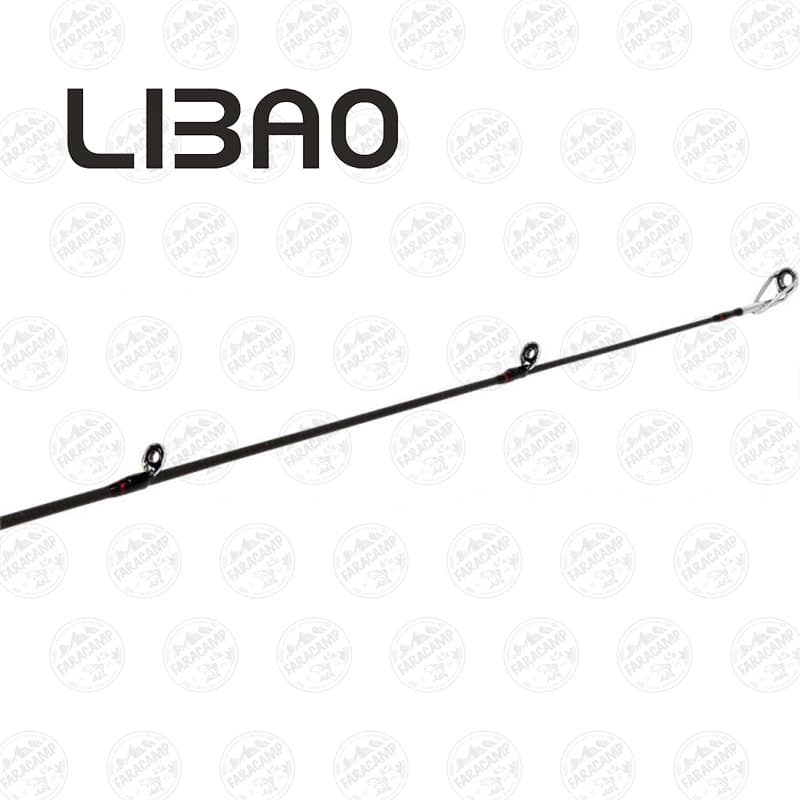 چوب ماهیگیری اسپینینگ LIBAO دوتکه کربن ۱٬۹۸ متر مدل Bass Hunter اکشن ۸-۳۵ — تصویر ۵