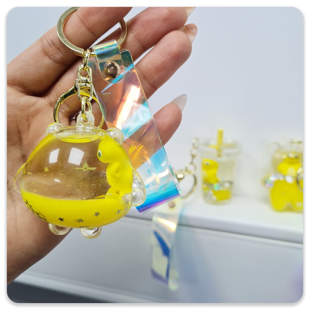 سرکلیدی آکواریومی فضایی (مدل رندوم) — تصویر ۳