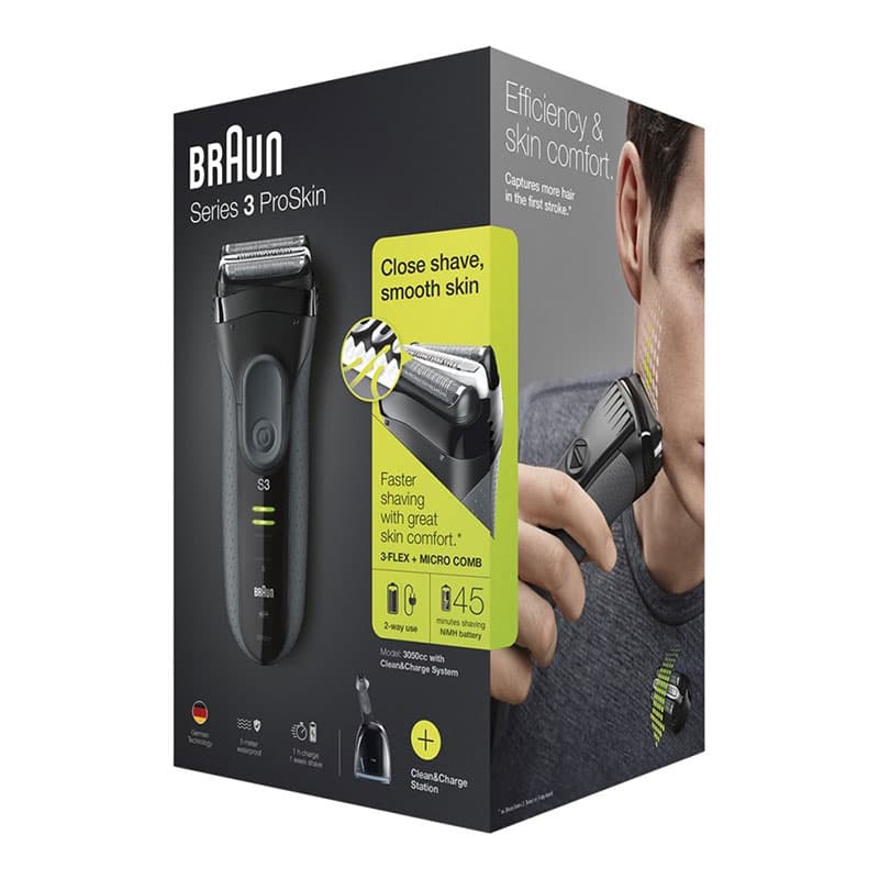 ریش تراش سری 3 براون مدل 3050cc(ساخت آلمان سفارش ایرلند) — تصویر ۵
