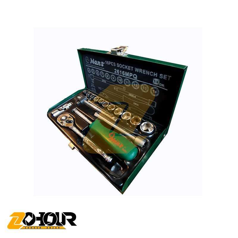 مجموعه 16 عددی اچار بکس هنس مدل Hans 2616MPQ — تصویر ۲