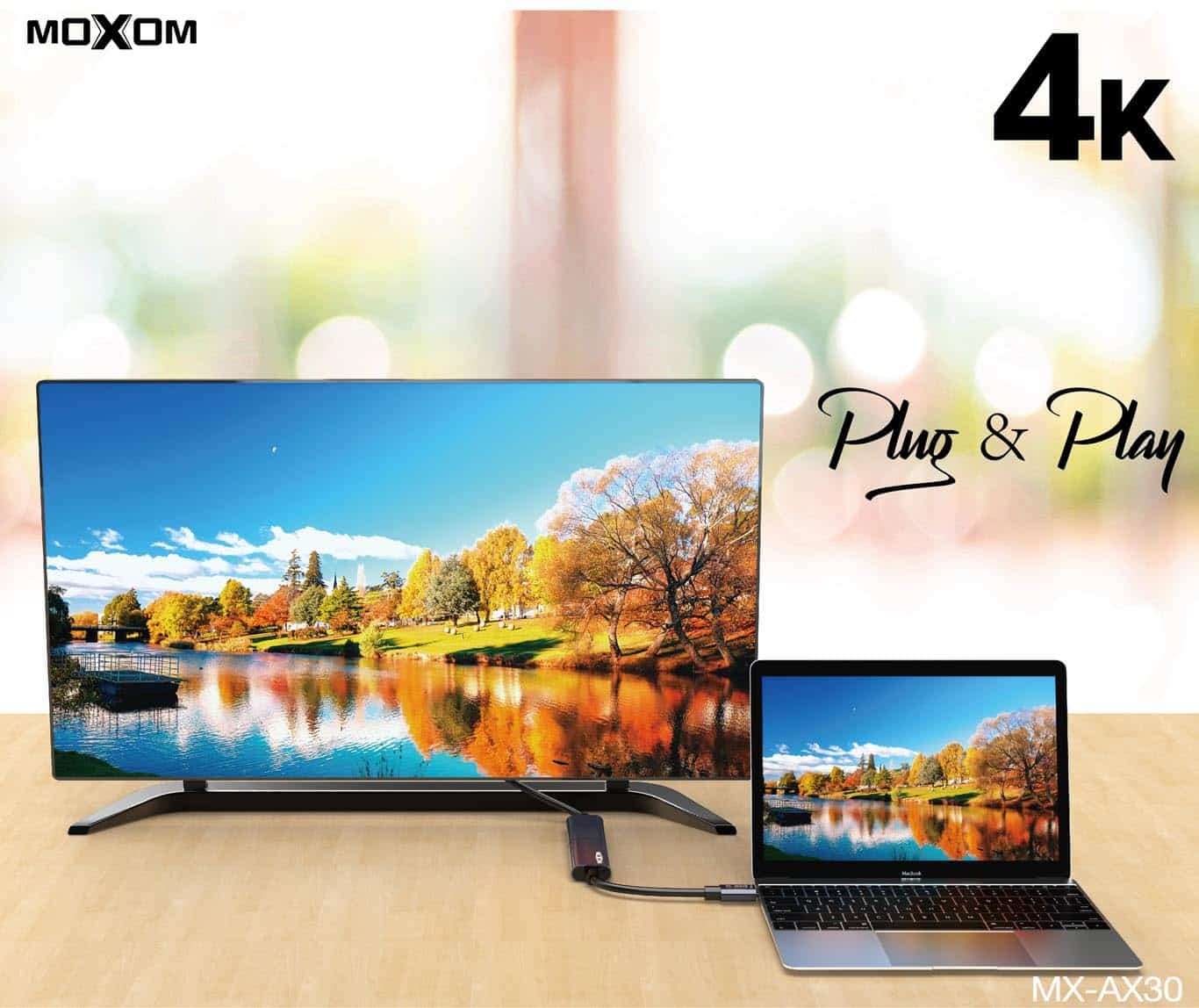 کابل تبدیل USB-C به HDMI موکسوم مدل MX-AX30 — تصویر ۸