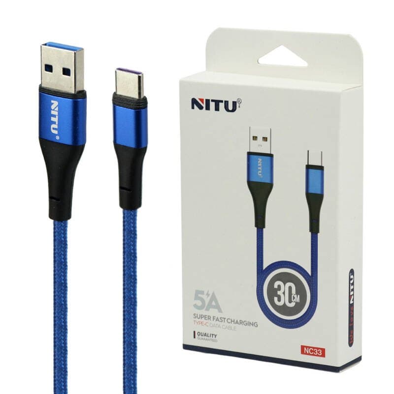 کابل پاور بانکی تایپ سی نیتو مدل NITU NC33 Type-C — تصویر ۳