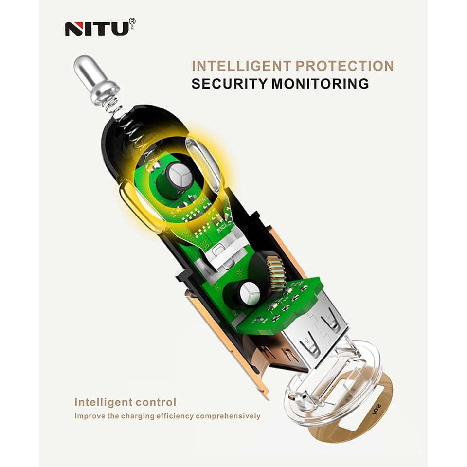 شارژر فندکی 2 پورت نیتو مدل NITU NT-CC805 — تصویر ۴