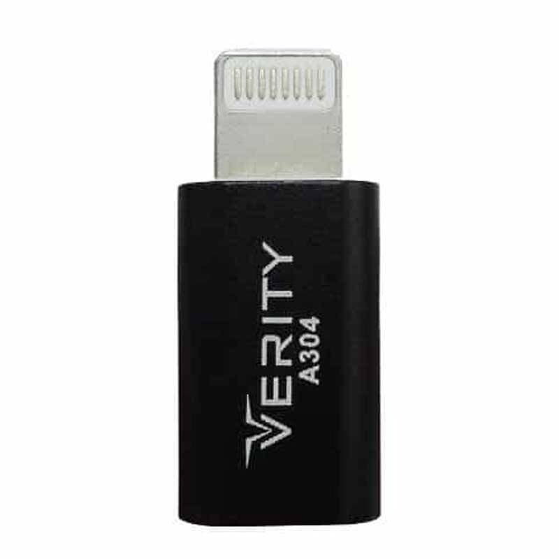 تبدیل OTG میکرو USB به لایتنینگ Verity مدل A304 (فروش عمده و تک) — تصویر ۴