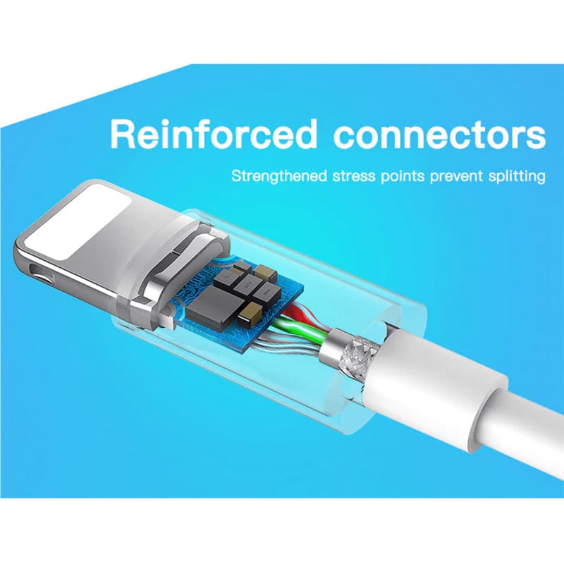 کابل تبدیل USB به لایتنینگ موکسوم مدل CC-73 طول ۲ متر — تصویر ۵
