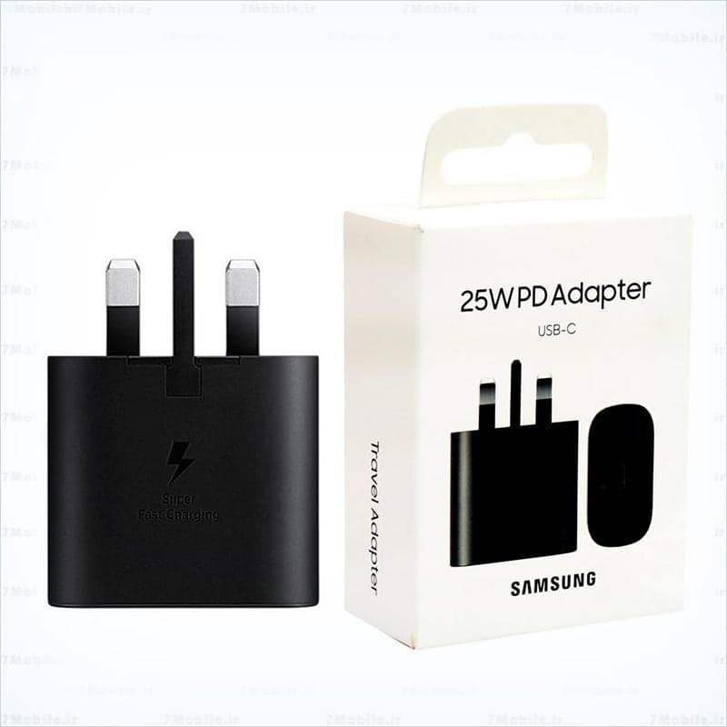 کلگی شارژر 25 واتی سامسونگ مدل SAMSUNG 25W PD Adaptor USB-C — تصویر ۴