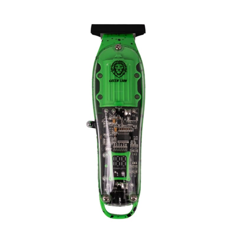 ماشین اصلاح شفاف گرین لاین Green Lion Transparent Pro Hair Trimmer 6000RPM 1400mAh — تصویر ۴