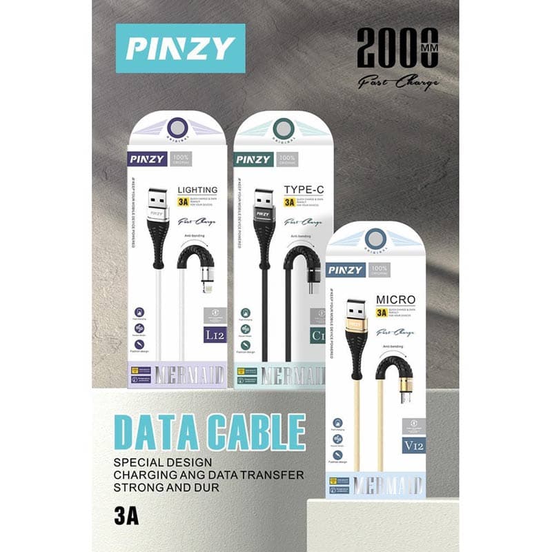 کابل تایپ سی پینزی مدل PINZY C12 Type C — تصویر ۸