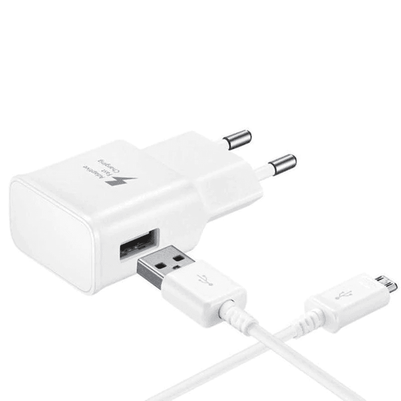 شارژر اصلی سامسونگ با کابل میکرو Samsung Travel Adapter MICRO
