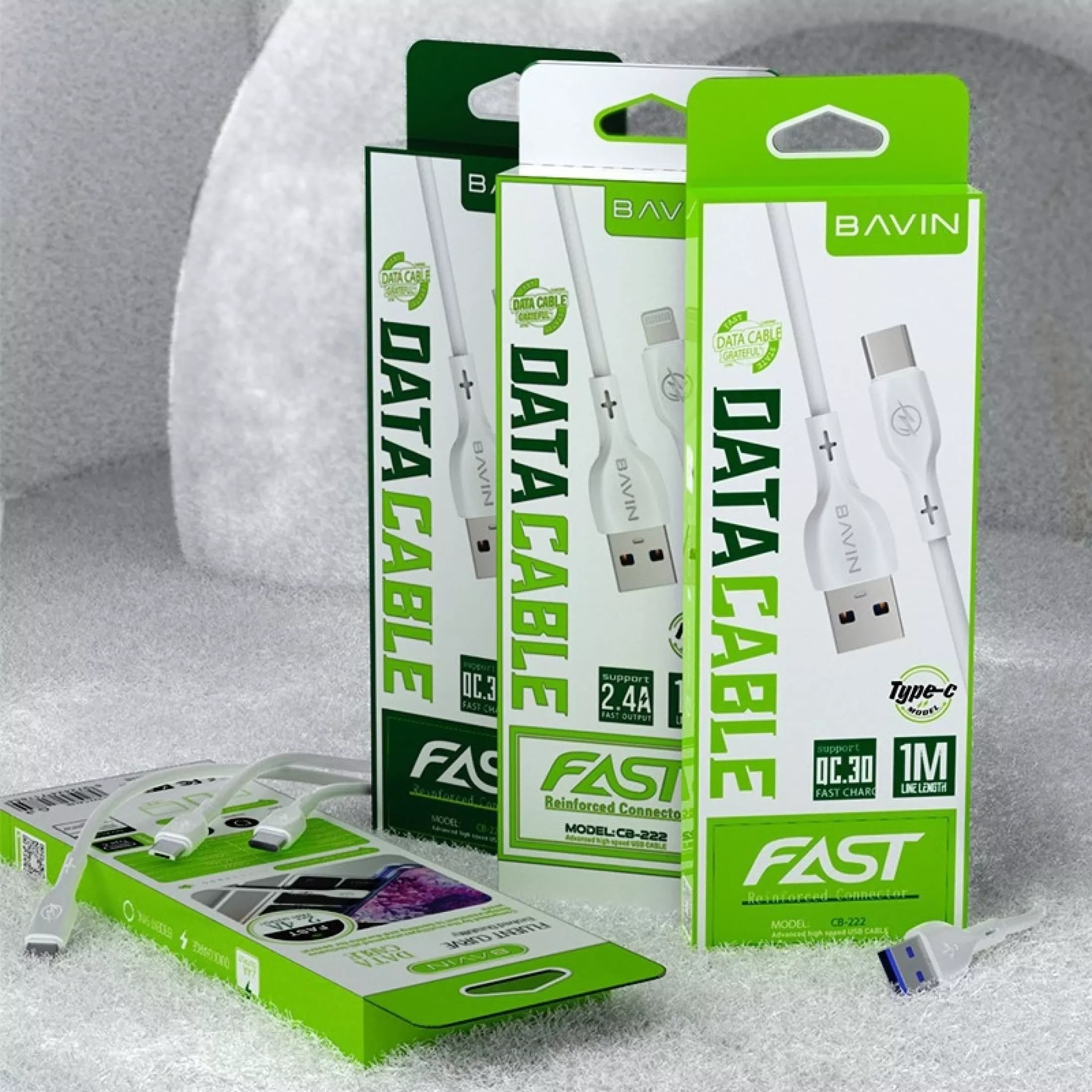 کابل تایپ سی باوین مدل BAVIN CB-222 TYPE C — تصویر ۳