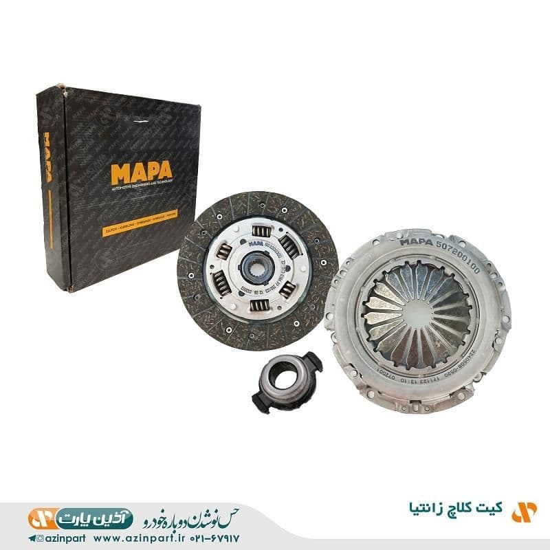 دیسک و صفحه کلاچ زانتیا 1800 با بلبرینگ برند ماپا (MAPA)