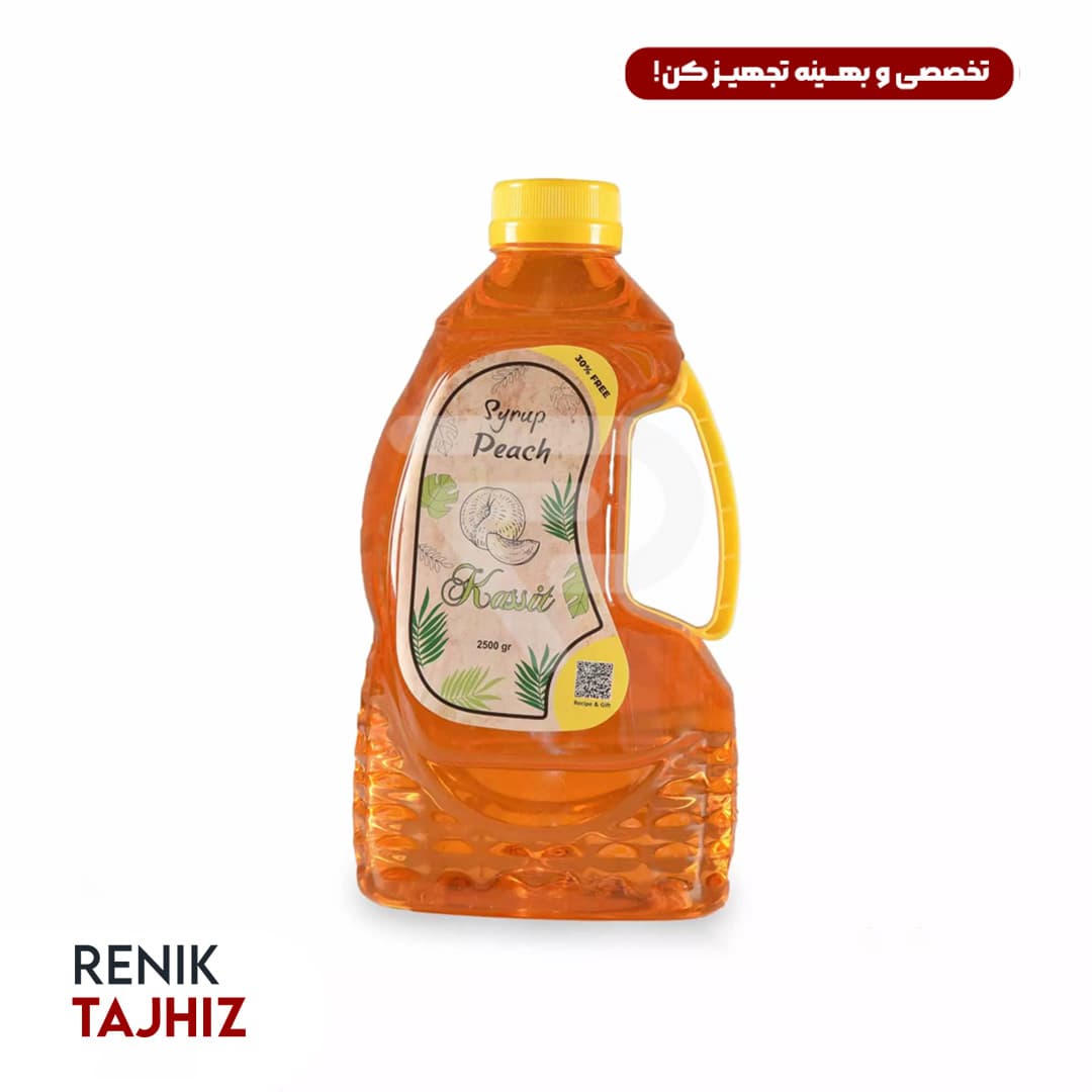 سیروپ هلو کاسیت 2000 گرمی KASSIT PEACH SYRUP