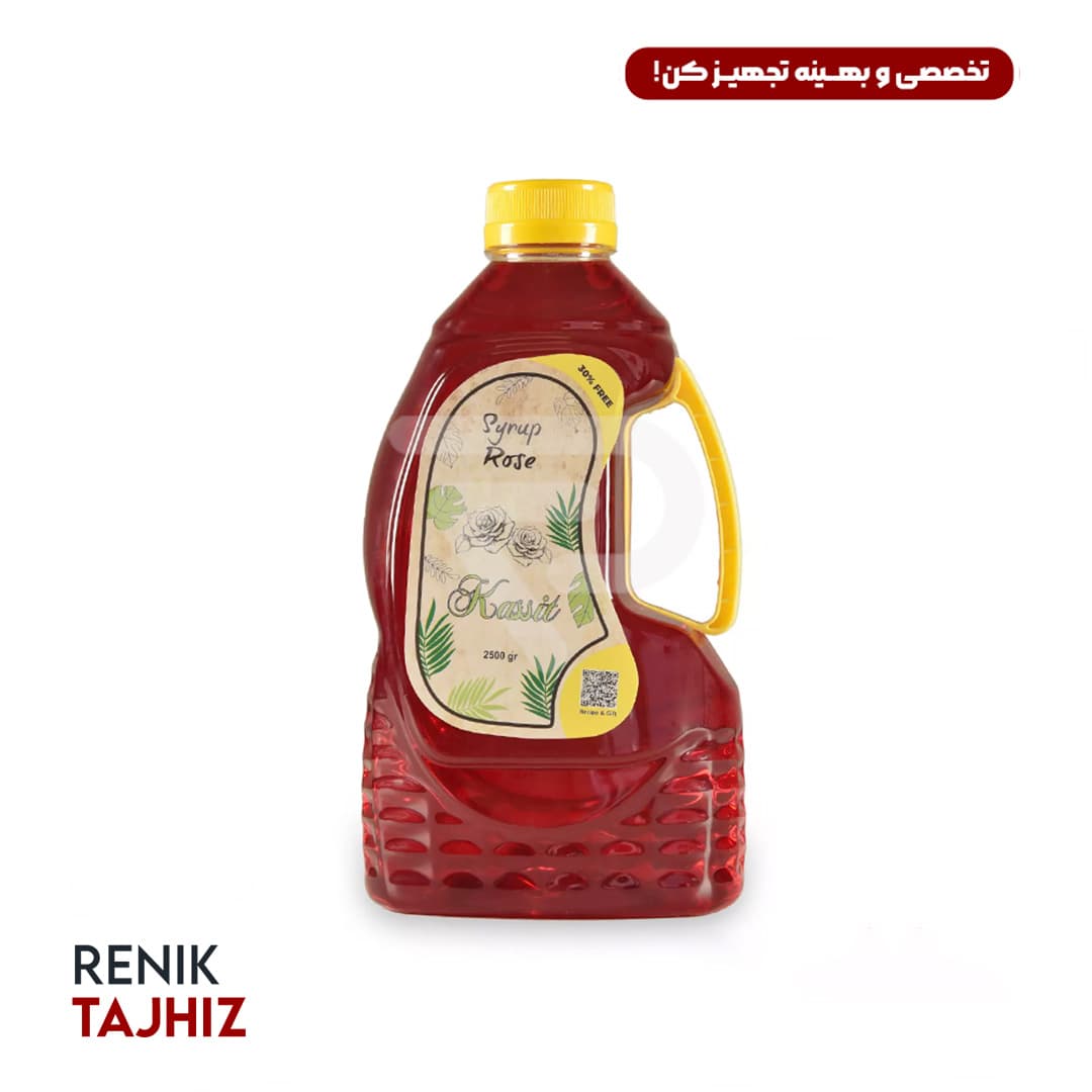 سیروپ رز کاسیت 2000 گرمی KASSIT ROSE SYRUP