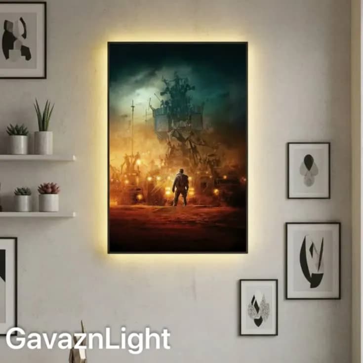 تابلو بک‌لایت طرح mad max