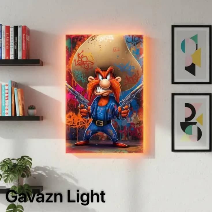 تابلو بک لایت Yosemite Sam