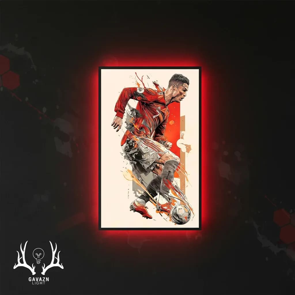 تابلو بک‌لایت Cristiano Ronaldo