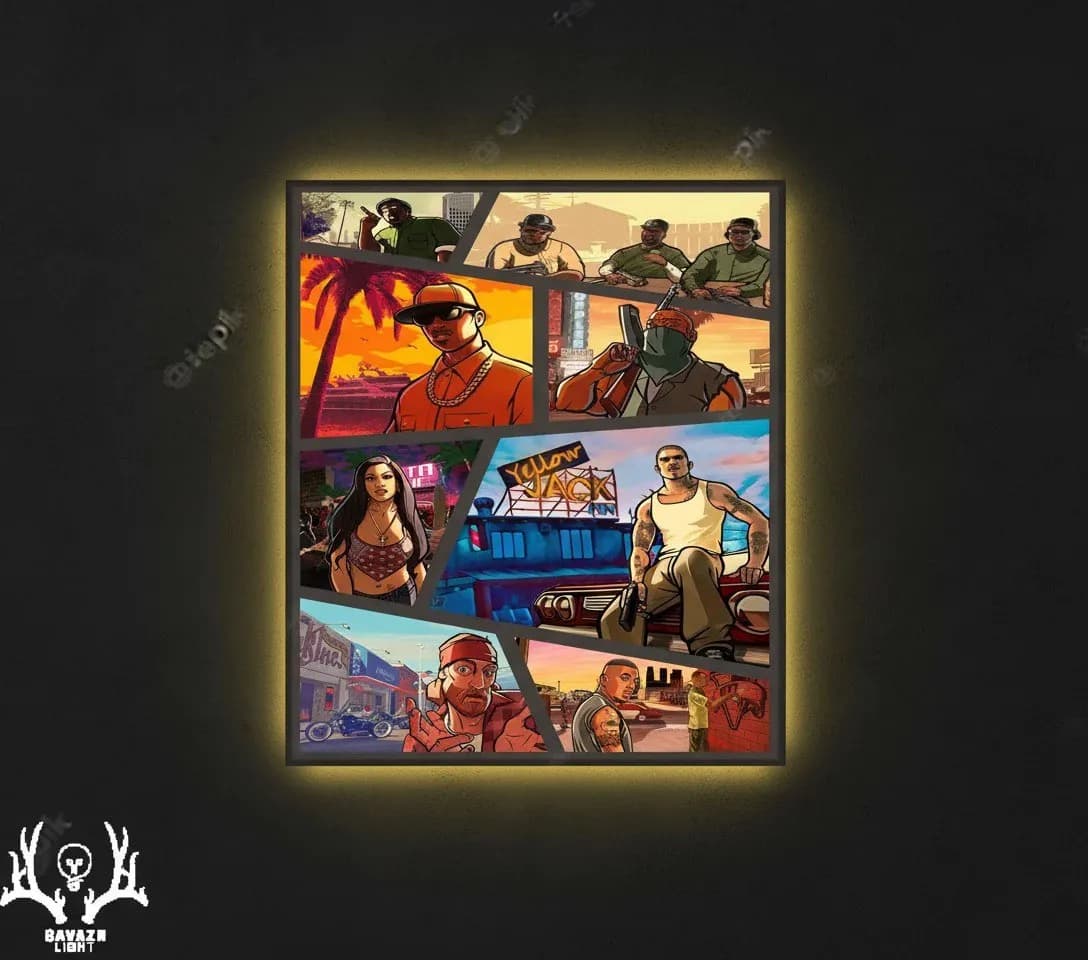 تابلو بک‌ لایت GTA