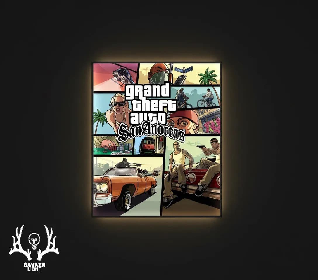 تابلو بک‌ لایت San Andreas